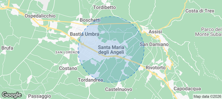 Santa Maria degli Angeli Airbnb map